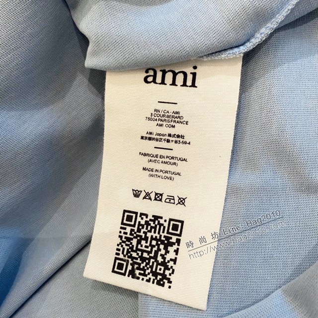 Ami專櫃2023SS新款兔年限定款刺繡T恤 男女同款 tzy2653